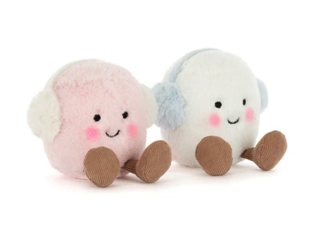 Teddy Bear n Doll - Jelly Cat  Marshmallows - TJ1211A2 Photo
